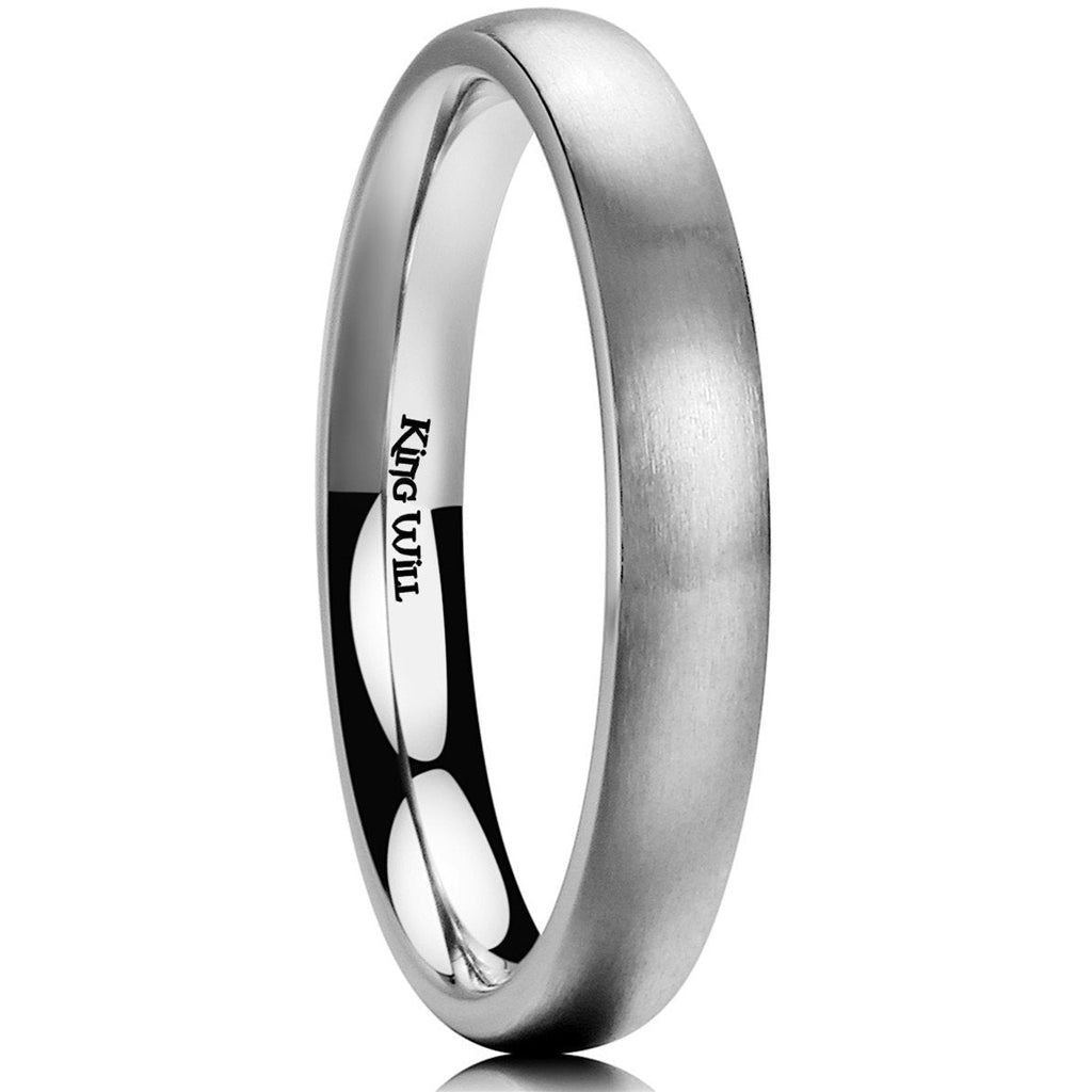 [Australia] - King Will Basic 3MM/5MM/7MM/9MM Titanium Ring Brushed/Matte Comfort Fit Wedding Band for Men 5 