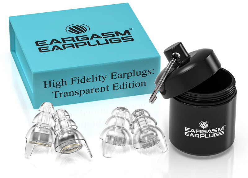 [Australia] - Eargasm High Fidelity Earplugs for Concerts Musicians Motorcycles Noise Sensitivity Conditions and More - Transparent Edition 