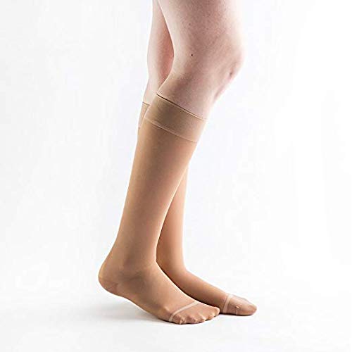 [Australia] - Actifi Women's Sheer 20-30 mmHg Compression Stockings - Closed Toe, Knee High Lt. Nude Small (1 Pair) 