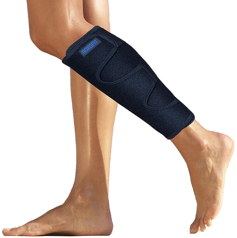 [Australia] - Calf Brace for Torn Calf Muscle and Shin Splint Relief - Calf Compression Sleeve for Strain, Tear, Lower Leg Injury - Neoprene Runners Splints Wrap for Men and Women 