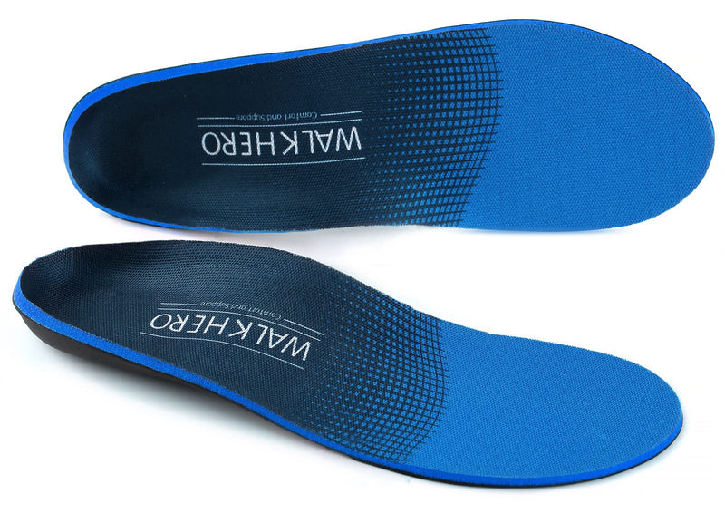 [Australia] - Plantar Fasciitis Feet Insoles Arch Supports Orthotics Inserts for Flat Feet, High Arch, Foot Pain Mens 7 - 7 1/2 | Womens 9 - 9 1/2 Blue 