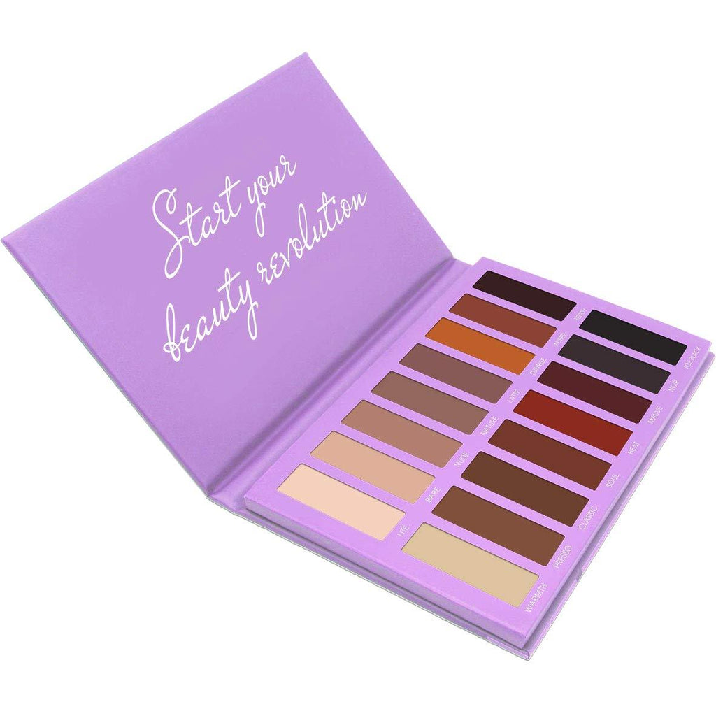 [Australia] - Best Pro Eyeshadow Palette Matte - 16 Highly Pigmented Makeup Eye Shadow Colors - Professional Vegan Nudes Warm Natural Bronze Neutral Smoky Shades Nude Matte 