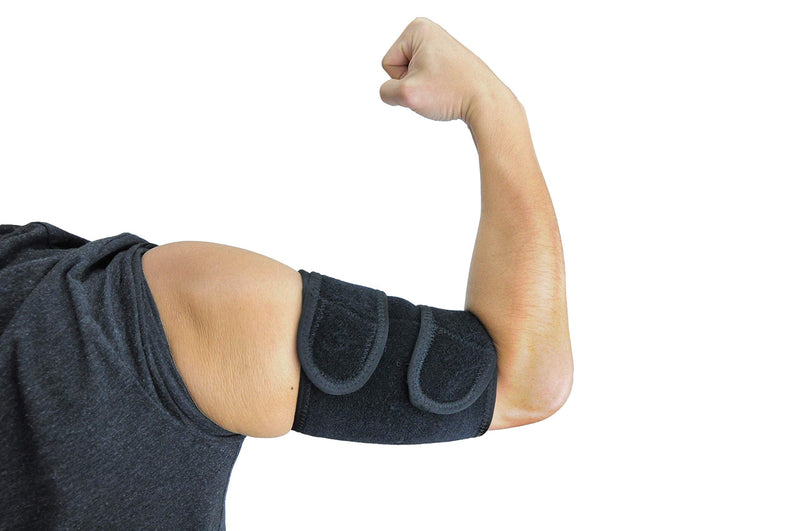 [Australia] - ObboMed MB-1850M Upper Arm Support Brace, Elbow Sleeve with Magnets. Support for Tennis and Golfer's Elbow, Workouts, Tendonitis, Arthritis (M: fit 12-13 inches / 30.5-33.0 cm arm) 