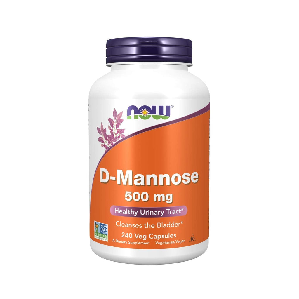 [Australia] - NOW Supplements, D-Mannose 500 mg, Non-GMO Project Verified, Healthy Urinary Tract*, 240 Veg Capsules 