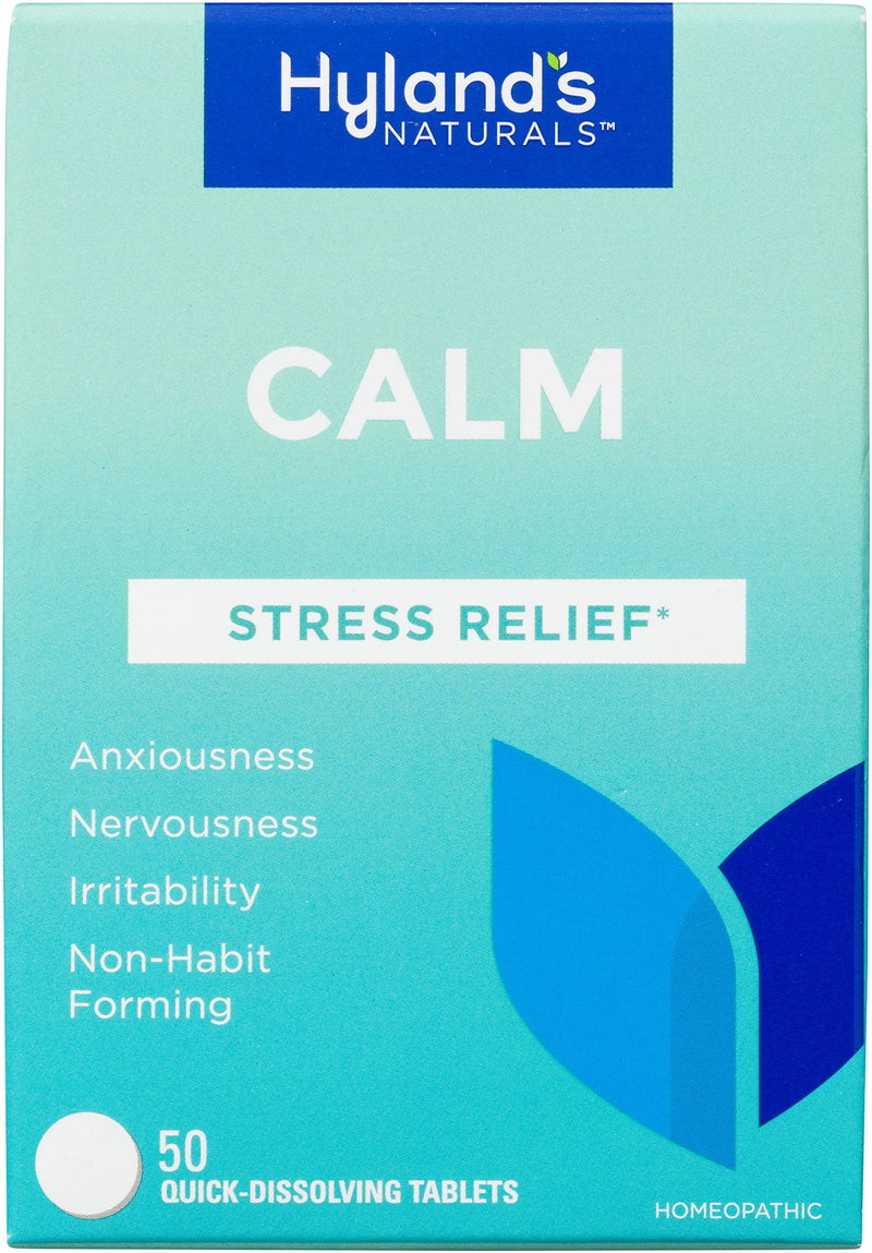 [Australia] - Hyland's Naturals Calm Tablets, Stress Relief Supplement, Natural Relief Of Anxiousness, Nervousness, And Irritability, 50 Count 