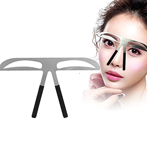 [Australia] - 3 Types Professional Eyebrow Stencil Shaping Template DIY Shaping Define Ruler Makeup Tool (Lady Eyebrow) Lady Eyebrow 