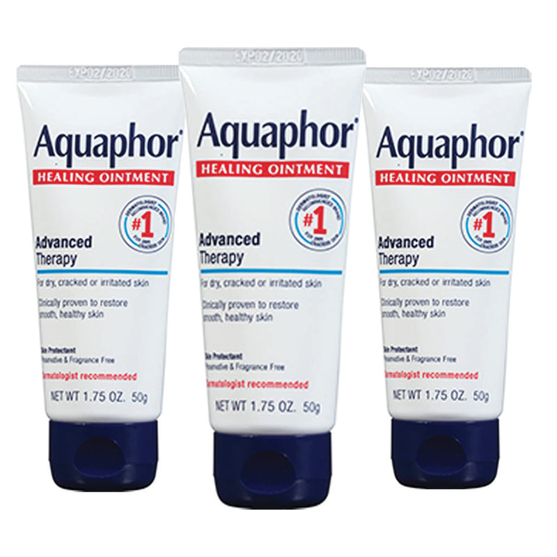 [Australia] - Aquaphor Healing Ointment - Travel Size Protectant for Cracked Skin - Dry Hands, Heels, Elbows, Lips, 1.75 Oz (Pack of 3) - Packaging May Vary Fragrance free 1.75 Ounce (Pack of 3) 
