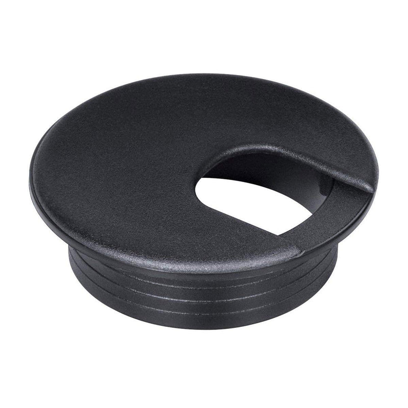 [Australia] - Desk Grommet 2 Inch, Plastic Desk Cord Cable Hole Cover Grommet - 10 Packs, Black 