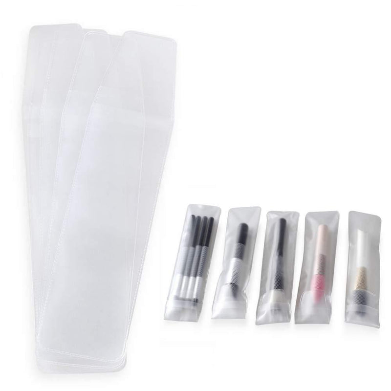 [Australia] - ClothoBeauty 10 Pcs Cosmetic Makeup Brushes protector PVC bag/pouch (not include the brushes) (10PVC) 10PVC 