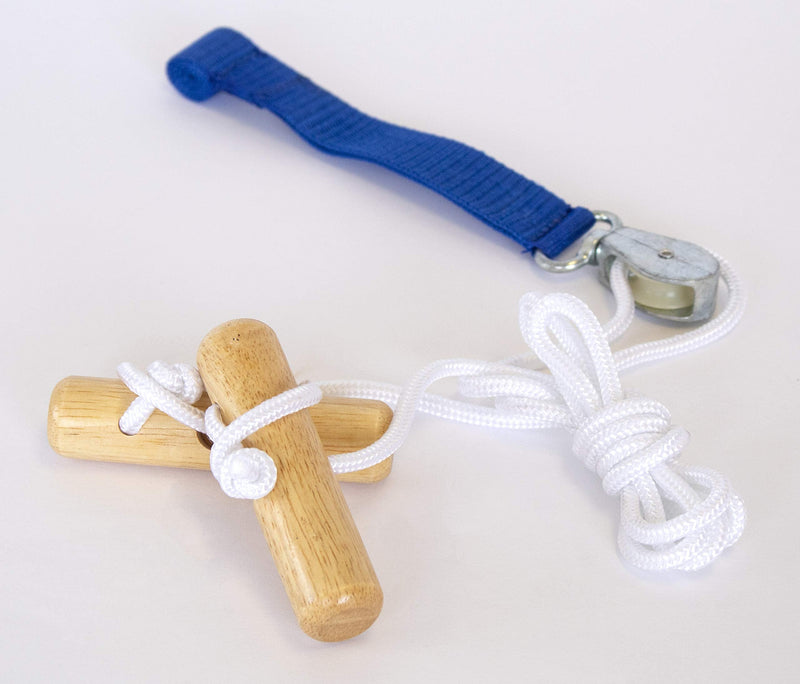 [Australia] - RangeMaster Econo Ranger Shoulder Pulley │ Physical Therapy Exercises │ Aids in Recovery and Rehabilitation │ Increases Mobility │ Wooden Handles for Comfort │ Web Strap Door Attachment 