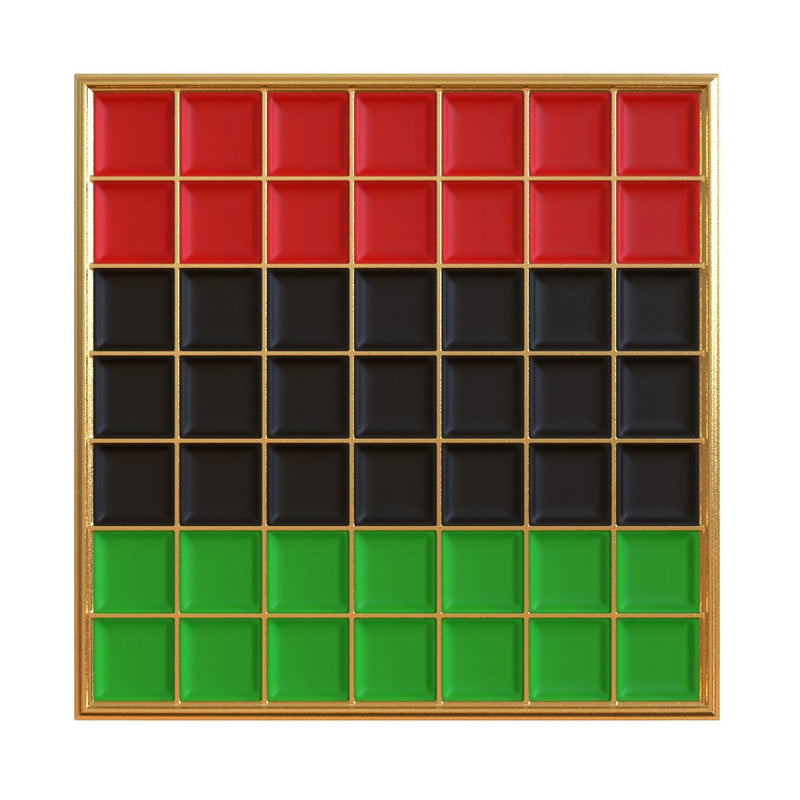 [Australia] - Real Sic Enamel Pins - Pride Lapel Pins Collection Premium Lapel Pins - Grid Pins Series Pan African Pride Flag 