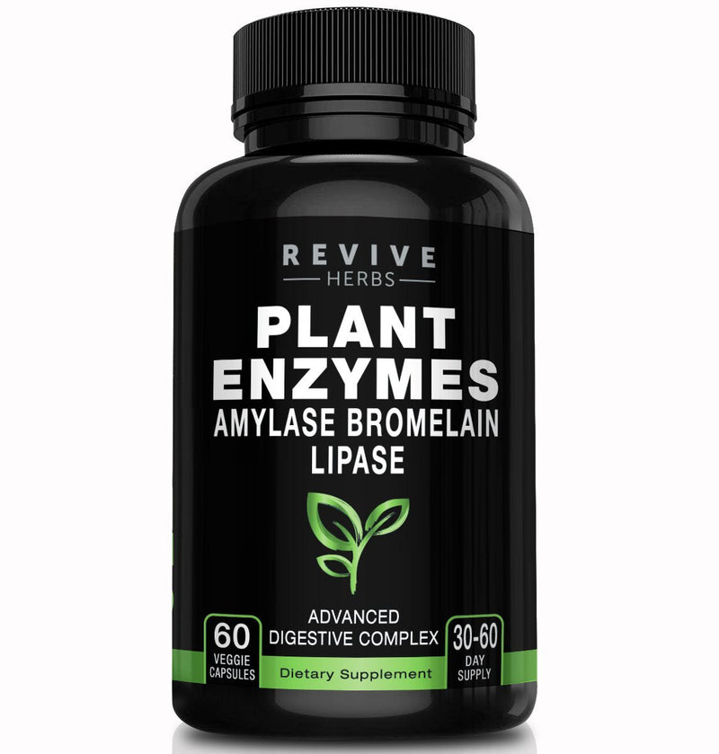 [Australia] - Advanced Plant Based Digestive Enzymes - Aspergillopepsin, Amylase, Bromelain, Lipase, Protease, Papain & More - Supports Gastrointestinal & Immune Health & Overall Digestion 