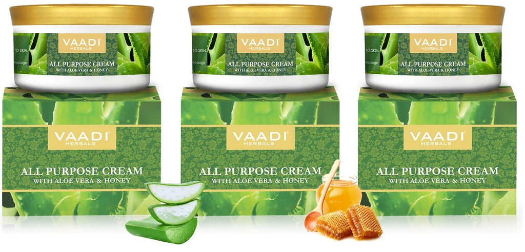 [Australia] - All Purpose Skin Cream | Skin, Hair, Anti Aging, Stretch Marks 16 Oz(Pack of 3 X 150 Gms) | All Natural Ingredients - Vaadi Herbals 