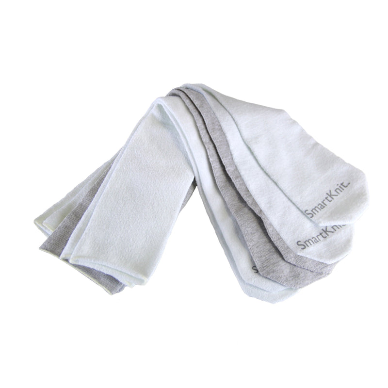 [Australia] - SmartKnit Seamless AFO Interface Socks 3 Pack - Adult Sizes XX-Large White/White/Gray 