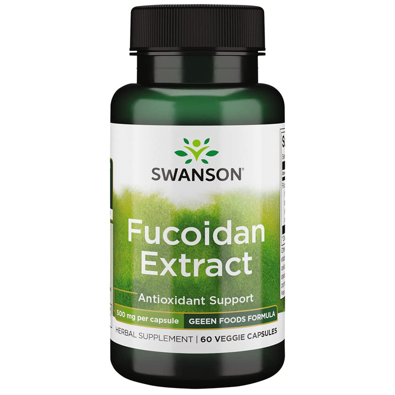 [Australia] - Swanson Maximum Strength Fucoidan Extract - Herbal Supplement Promoting Immune System Function - Natural Formula Supporting Overall Health - (60 Veggie Capsules, 500mg Each) 