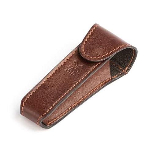 [Australia] - MÜHLE Brown Leather Safety Razor Travel Pouch 