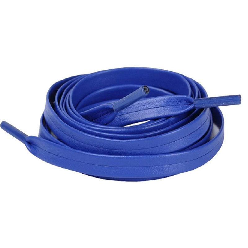 [Australia] - One Pair Flat PU Leather Laces Shoelaces for Shoes Sneaker Boot Royal Blue 51'' 