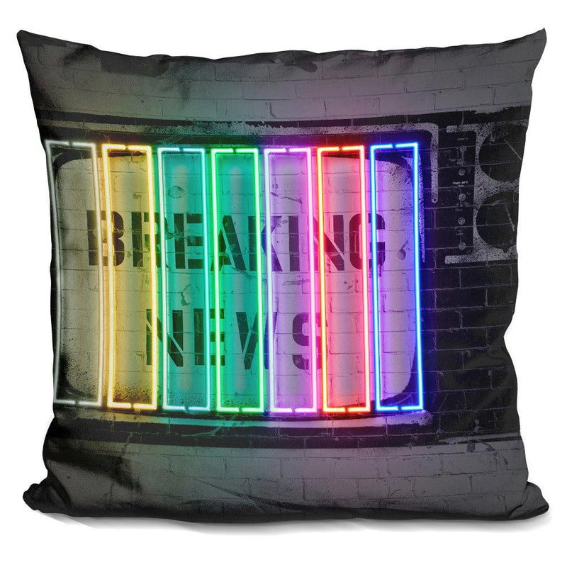 [Australia] - LiLiPi Breaking News Decorative Accent Throw Pillow 