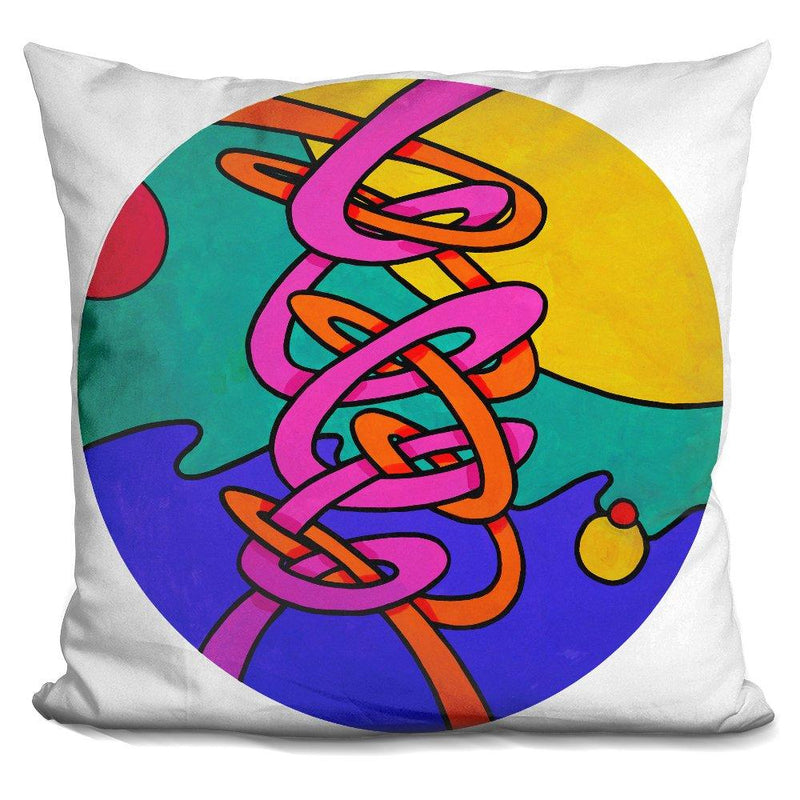 [Australia] - LiLiPi Intertwine Circle Decorative Accent Throw Pillow 