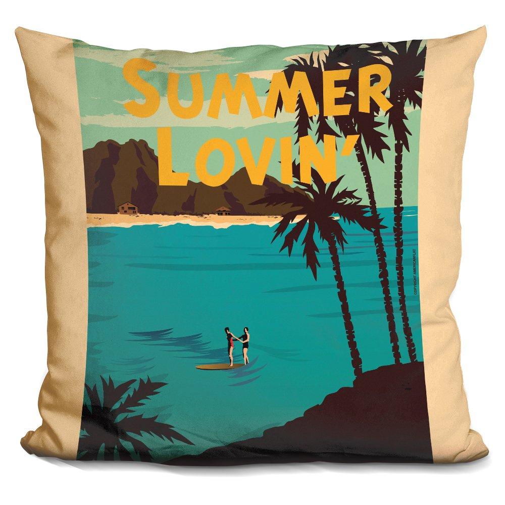 [Australia] - LiLiPi Summer Loving Decorative Accent Throw Pillow 