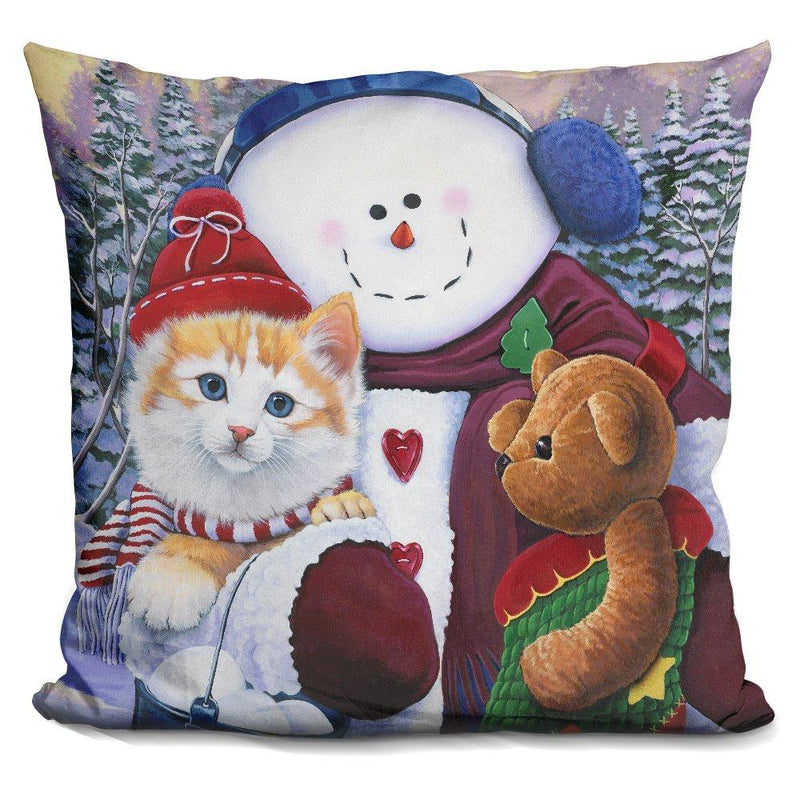 [Australia] - LiLiPi Winter Wonder Pals Decorative Accent Throw Pillow 