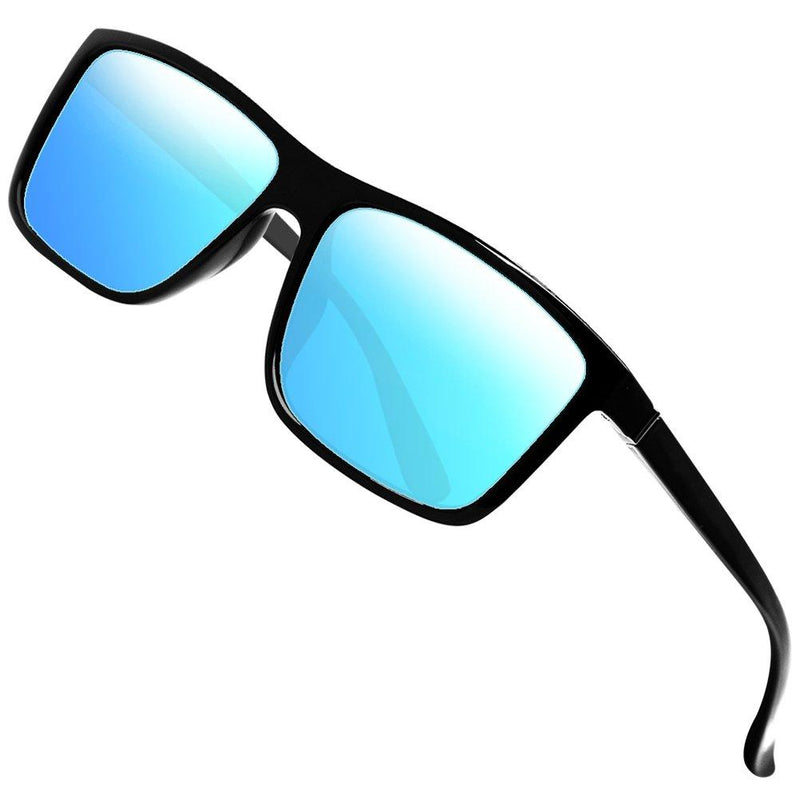 Buy ROCKNIGHT Polarized Sports Sunglasses for Men Blue Sunglasses Al Mg  Ultra Lightweight Rimless Sunglasses Reflective Metal Frame Sunglasses  Gifts for Men at