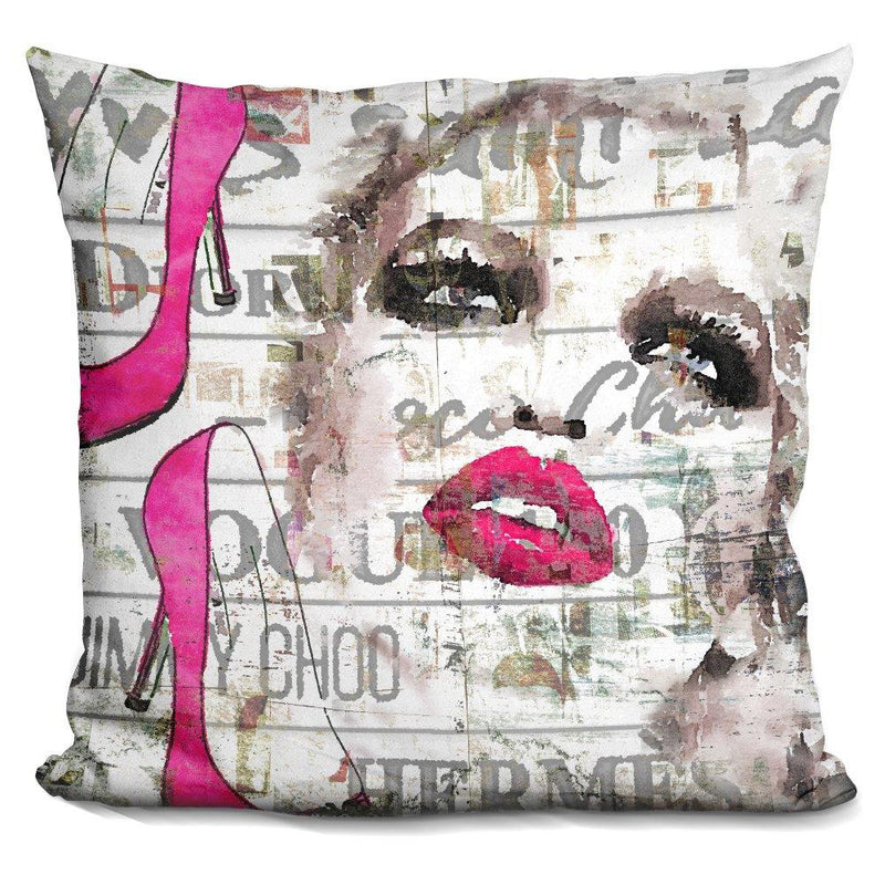 [Australia] - LiLiPi Face with Shoes Decorative Accent Throw Pillow 
