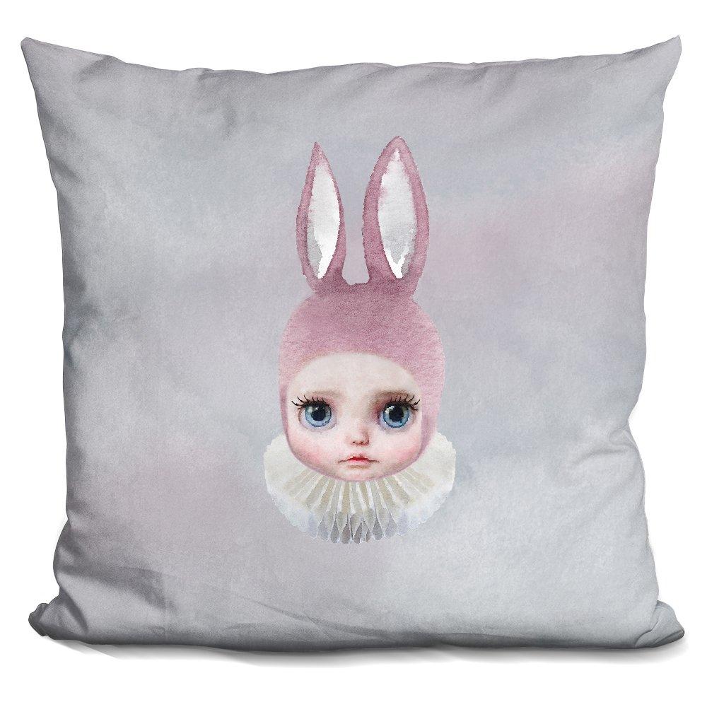 [Australia] - LiLiPi Sq Mis Lily Rabbit Face Decorative Accent Throw Pillow 
