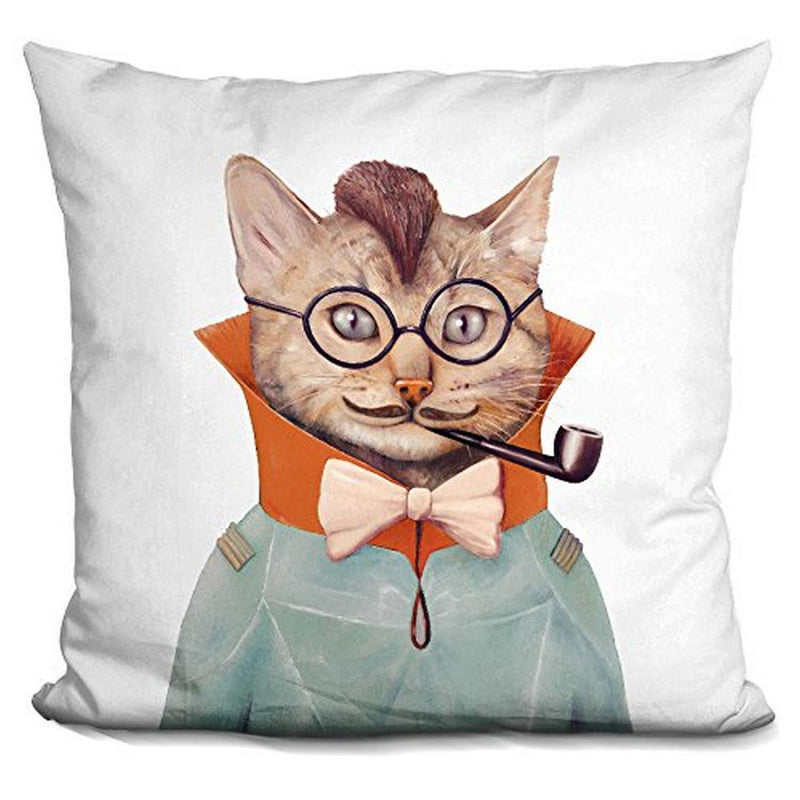[Australia] - LiLiPi Eclectic Cat Decorative Accent Throw Pillow 