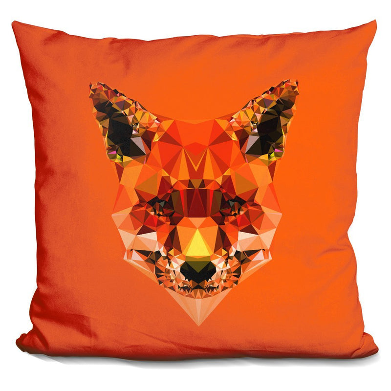 [Australia] - LiLiPi Geometric Fox Decorative Accent Throw Pillow 
