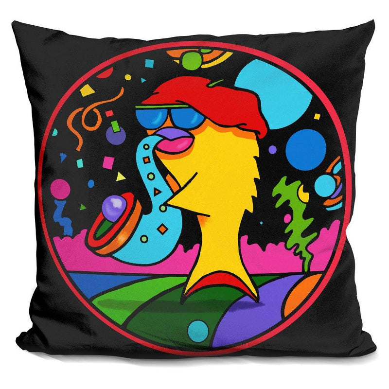 [Australia] - LiLiPi Jazz Fish Decorative Accent Throw Pillow 