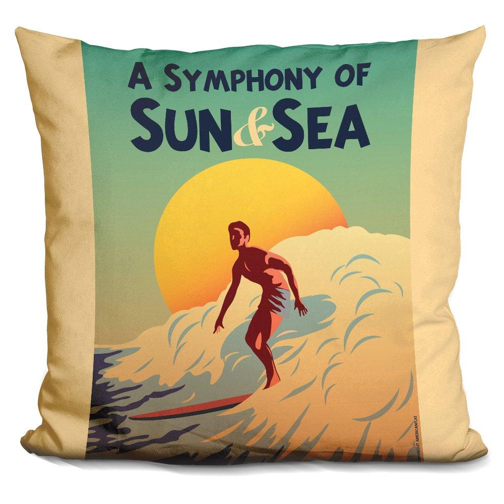[Australia] - LiLiPi A Symphony of Sun & Sea Decorative Accent Throw Pillow 
