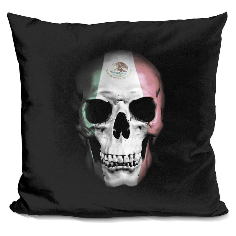 [Australia] - LiLiPi Mexican Skull Decorative Accent Throw Pillow 