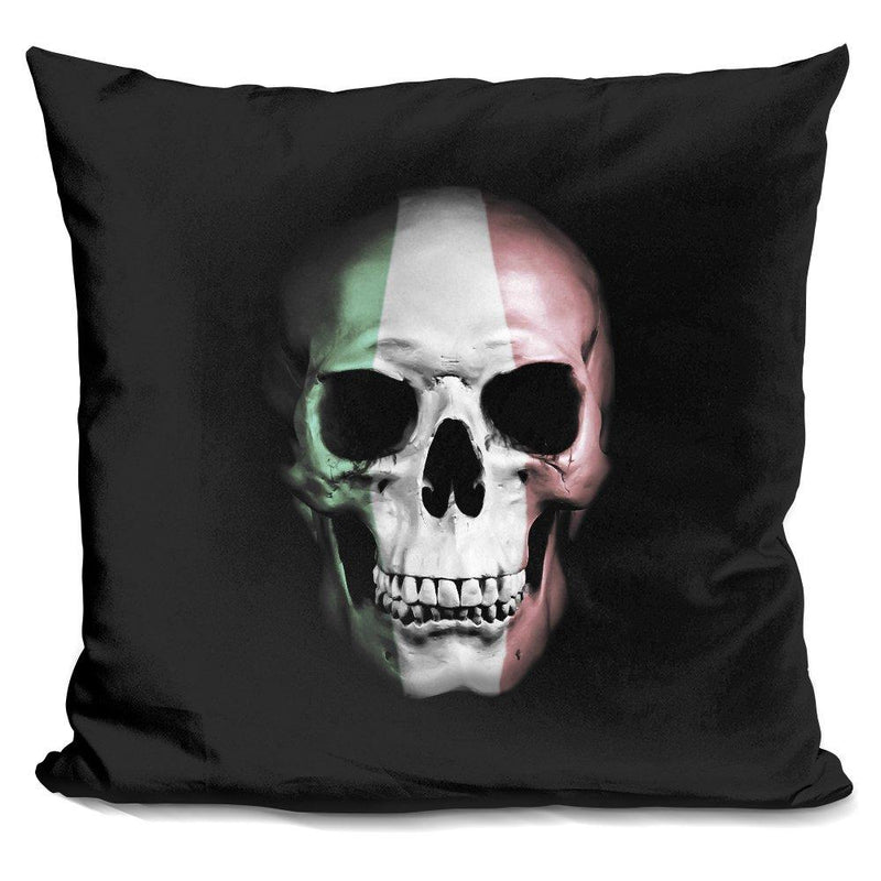 [Australia] - LiLiPi Italian Skull Decorative Accent Throw Pillow 