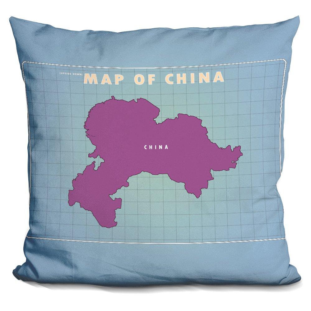 [Australia] - LiLiPi Upside Down China Decorative Accent Throw Pillow 