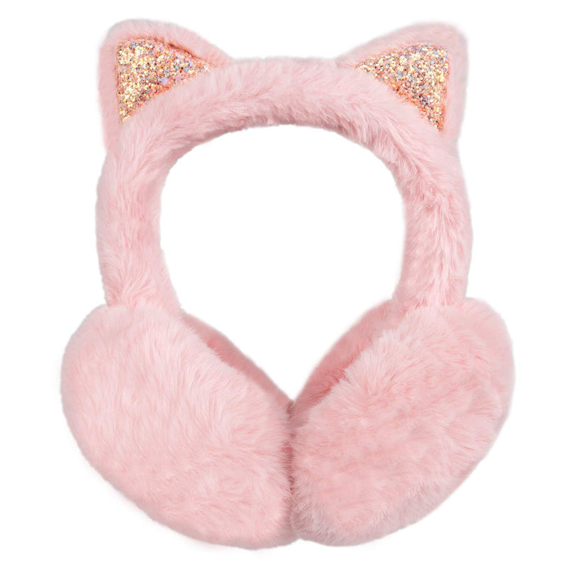 [Australia] - Surblue Cute Animal Earmuffs Winter Warm Outdoor Ear Covers Headband Fur Earwarmer A-apink 