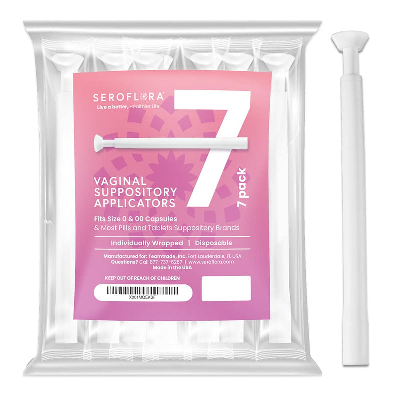 [Australia] - Seroflora Boric Acid Suppositories Applicators for Women, Individually Wrapped Pack of 7 