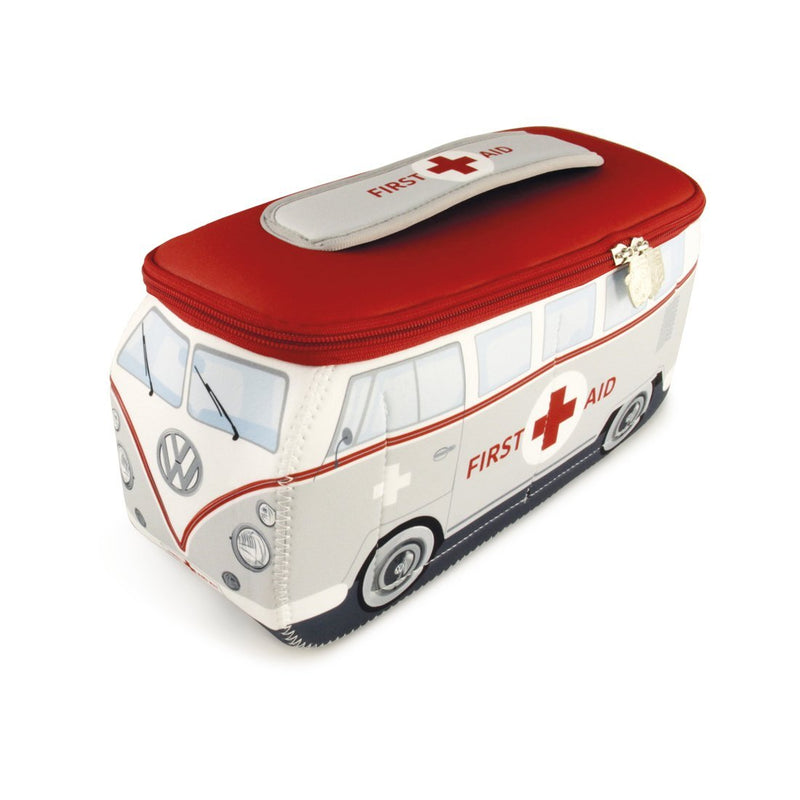 [Australia] - BRISA VW Collection - Volkswagen Samba Bus T1 Camper Van 3D Neoprene Universal Bag - Makeup, Travel, Cosmetic Bag (Neoprene/First Aid) 