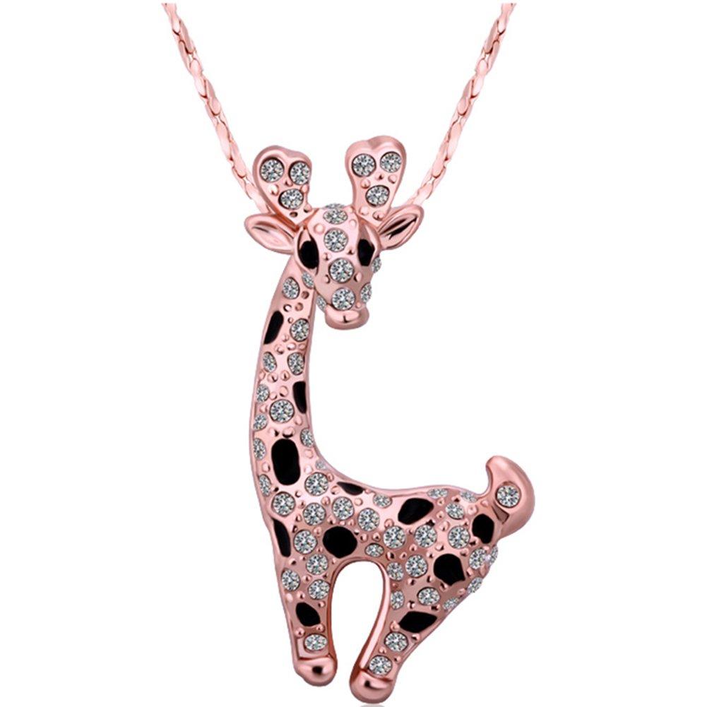 [Australia] - Necklace for Girls Ladies Mom Swarovski Crystal Diamond Necklace Pendants for Necklace Women Necklaces for Mom Girlfriend Women Teen Girls Giraffe 