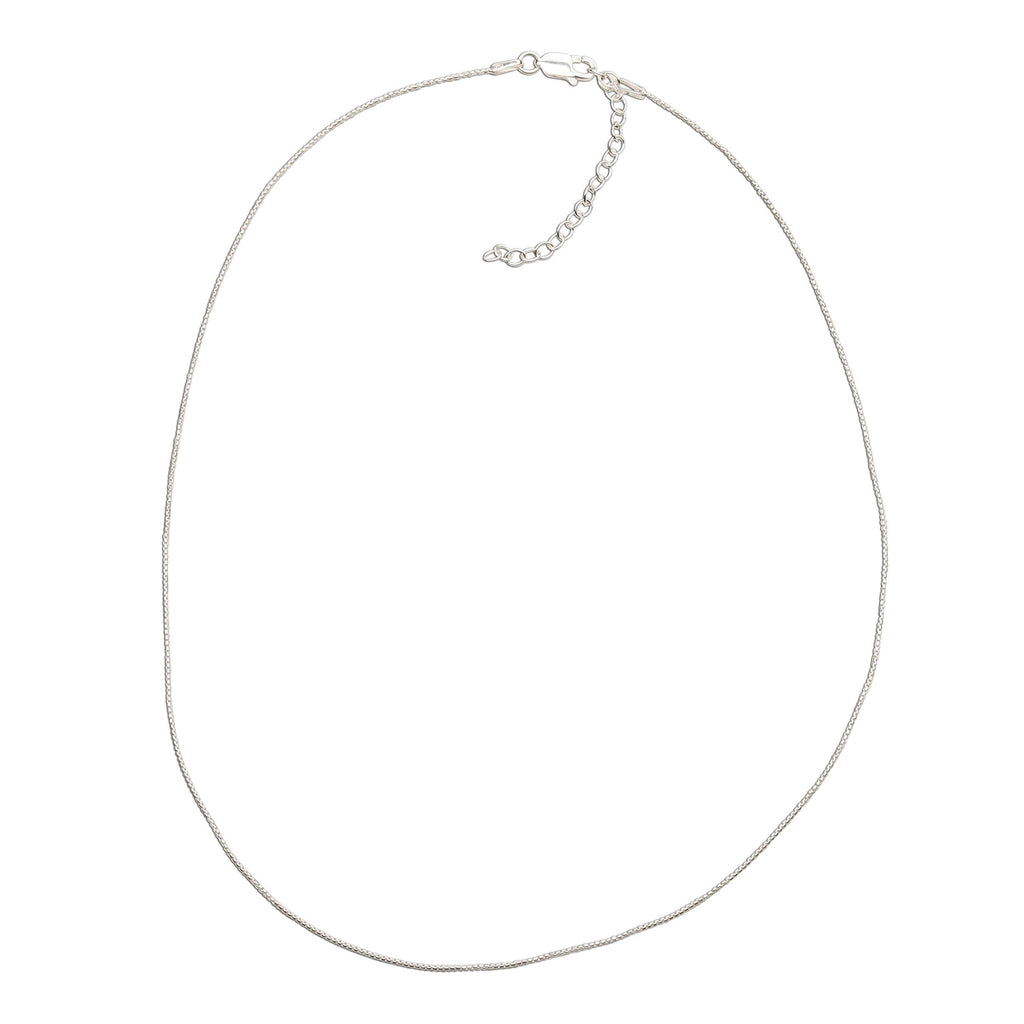 [Australia] - Child's or Women's Sterling Silver Box Chain 16-18 Inch (Adjustable) 