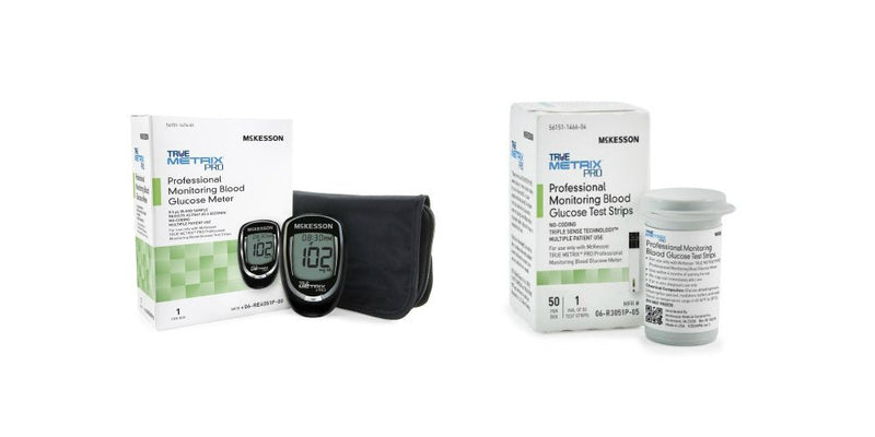 [Australia] - McKesson True Metrix Pro Professional Monitoring Meter + 50 Mckesson True Metrix Pro Blood Glucose Test Strips (Bundle) 