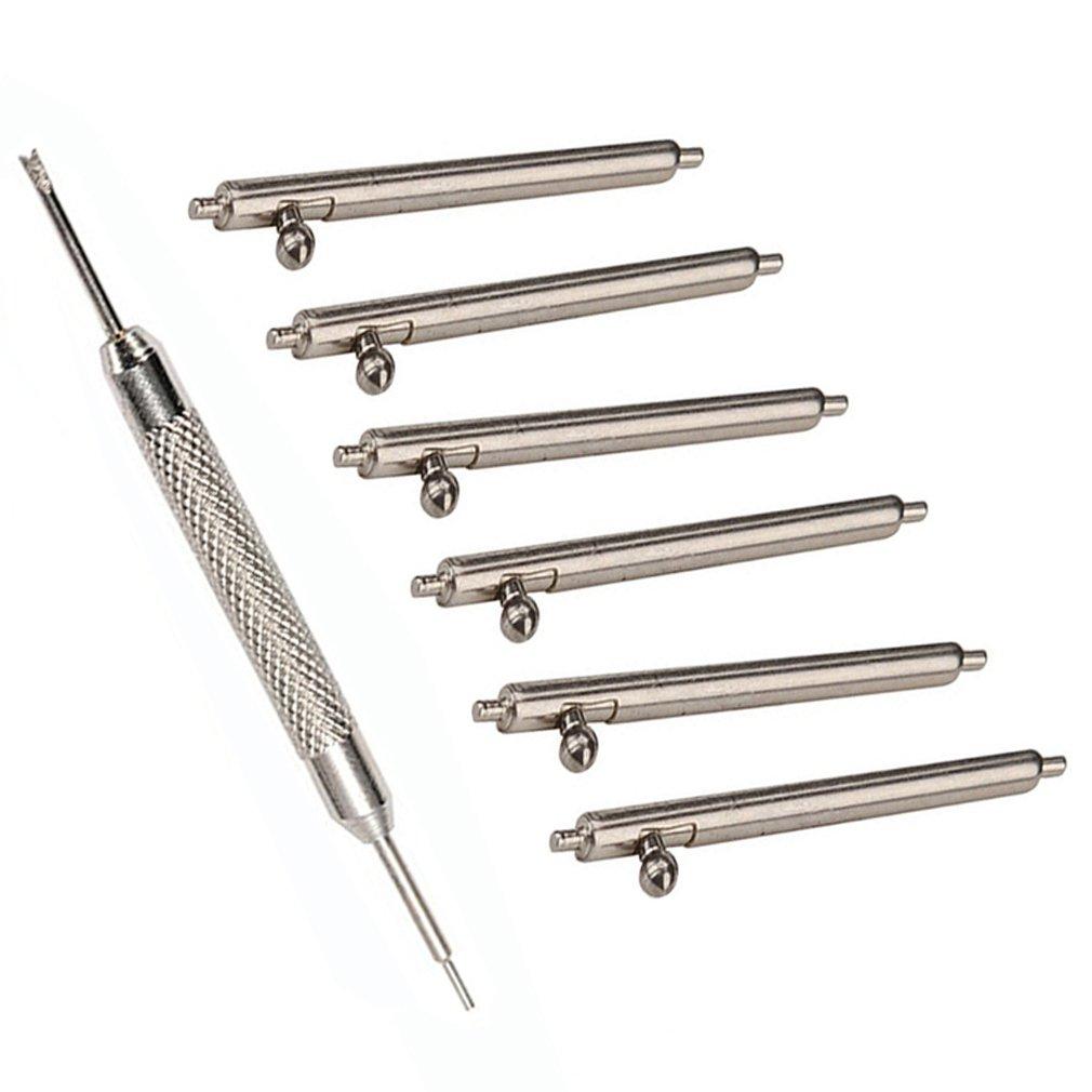 [Australia] - Olytop for 18mm Quick Release Spring Bars Pins - 6PCS Stainless Steel Watch Replacement Band Spring Bars Strap Link Pins Diameter 1.5mm +Watch Repair Spring Bar Tool (18mm) 