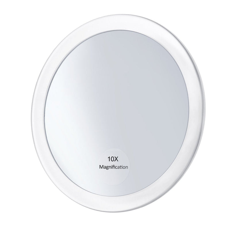 [Australia] - Frcolor Make Up Mirror - 10x Magnifying 5.9 inch Round Vanity Cosmetic Mirror with 3 Suction Cups for Cosmetic Makeup (White) 