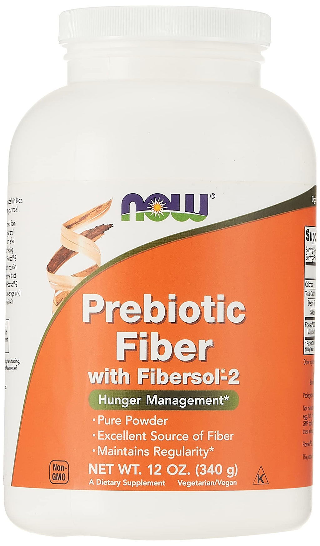 [Australia] - NOW Supplements, Prebiotic Fiber with Fibersol-2, derived from Non-GMO corn, Powder, 12-Ounce 