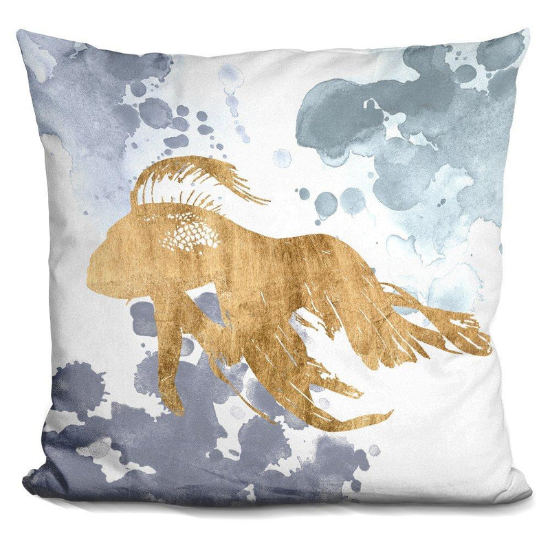 [Australia] - LiLiPi Gilded Splash VII Decorative Accent Throw Pillow 
