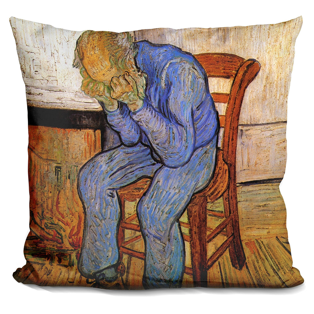 [Australia] - LiLiPi Old Man in Sorrow (Van Gogh) Decorative Accent Throw Pillow 