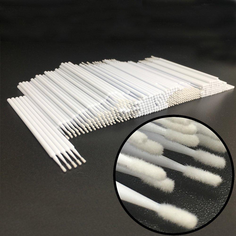 [Australia] - Disposable Micro Applicator Brushes Dental Brush for Oral/Eyelash Extensions Makeup 400pcs (White) White 