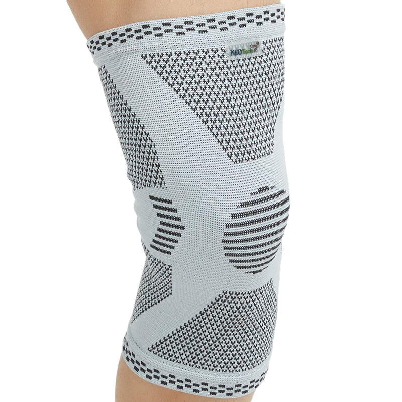 [Australia] - NeoTech Care Knee Support Brace, Bamboo Fiber, Gray (Size S, 1 Unit) Small (Pack of 1) 