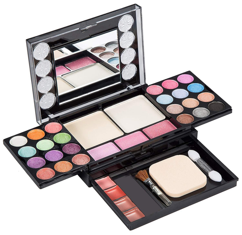 [Australia] - Eyeshadow Palette LT Makeup Palette 37 Bright Colors Matter and Shimmer Lip Gloss Blush Brushes Cosmetic Makeup Eyeshadow Highly Pigmented Palette for Girls Festival Birthday Gift Concealer Makeup Kit 