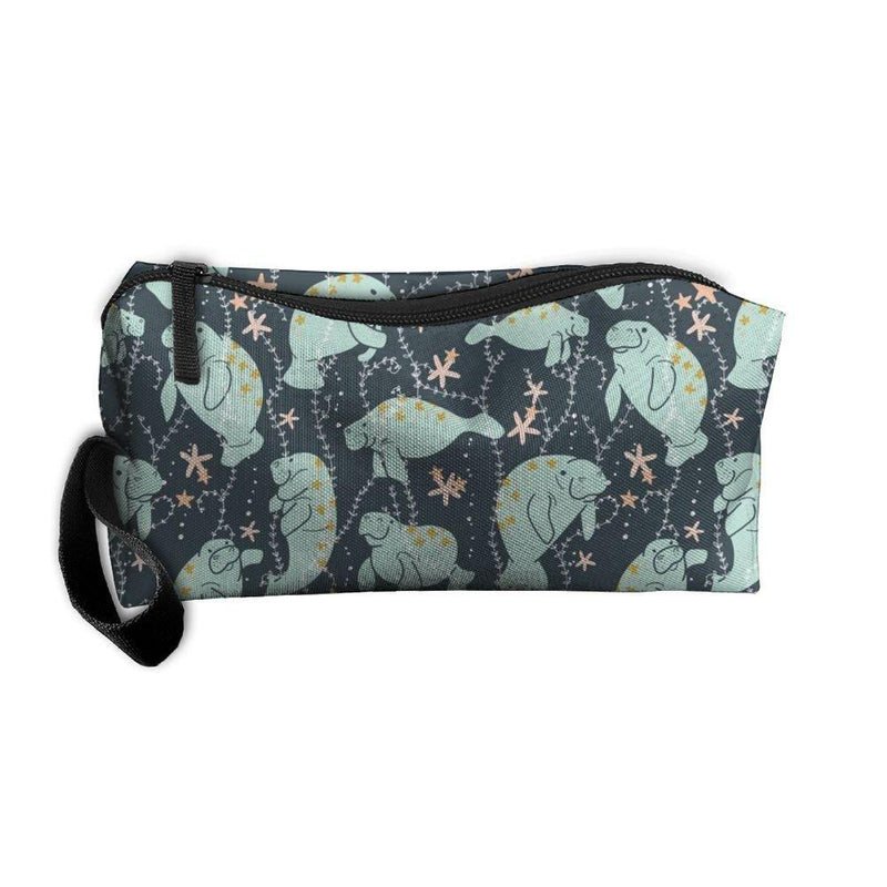 [Australia] - Styleforyou Travel Makeup Manatee Large Cosmetic Pouch Makeup Travel Bag Purse for Women Or Girls 